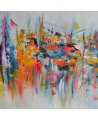 peinture abstraite moderne colorée