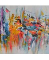 peinture abstraite moderne colorée