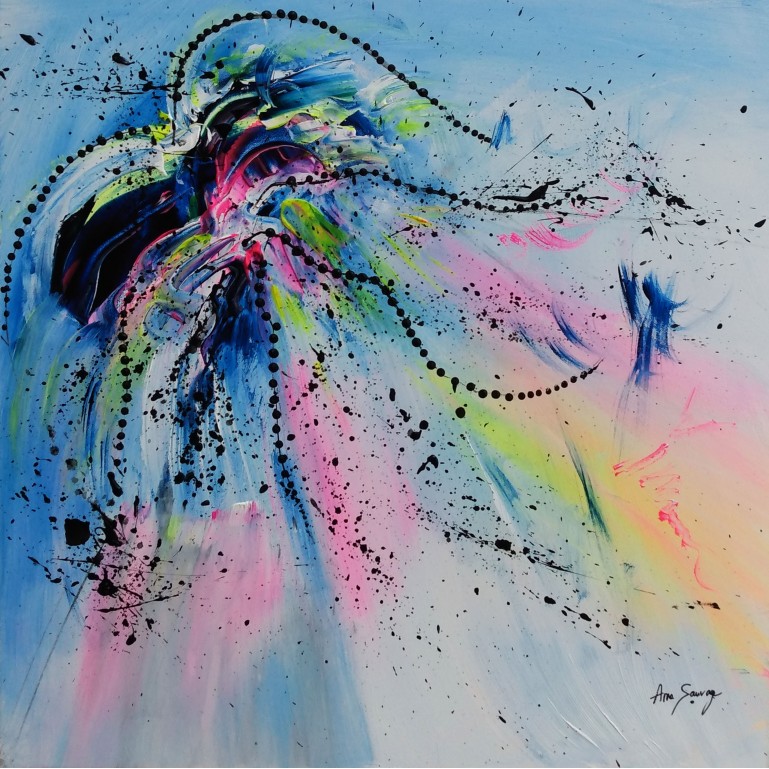 peinture moderne colorée