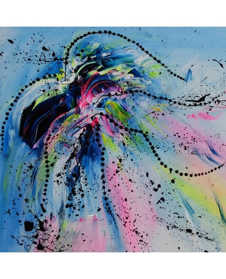peinture moderne colorée