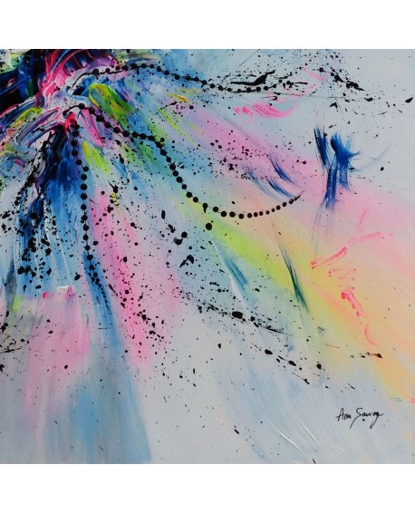 peinture moderne colorée