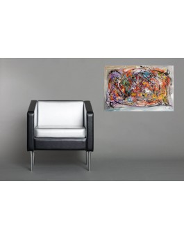la fête de l'amour - peinture abstraite design