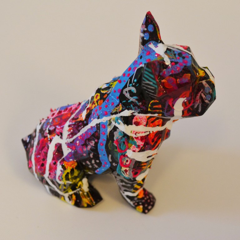 sculpture bouledogue français