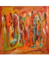 Le royaume multicolore - tableau abstrait