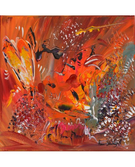 Joie festive - Peinture abstraite contemporaine