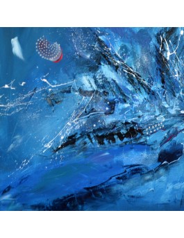 tableau moderne bleu
