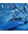 tableau moderne bleu