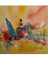 petit tableau jaune bleu rouge