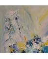 peinture abstraite moderne au couteau