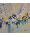 peinture abstraite moderne au couteau