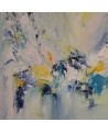 peinture abstraite moderne au couteau