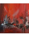 peinture marine rouge noir