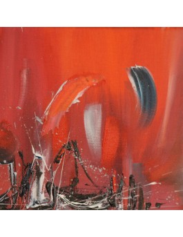 peinture marine rouge noir