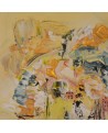 tableau abstrait jaune