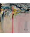 tableau abstrait contemporain coloré