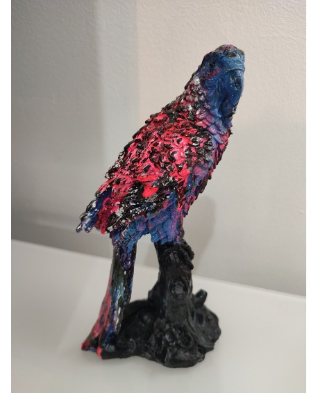 Sculpture contemporaine perroquet