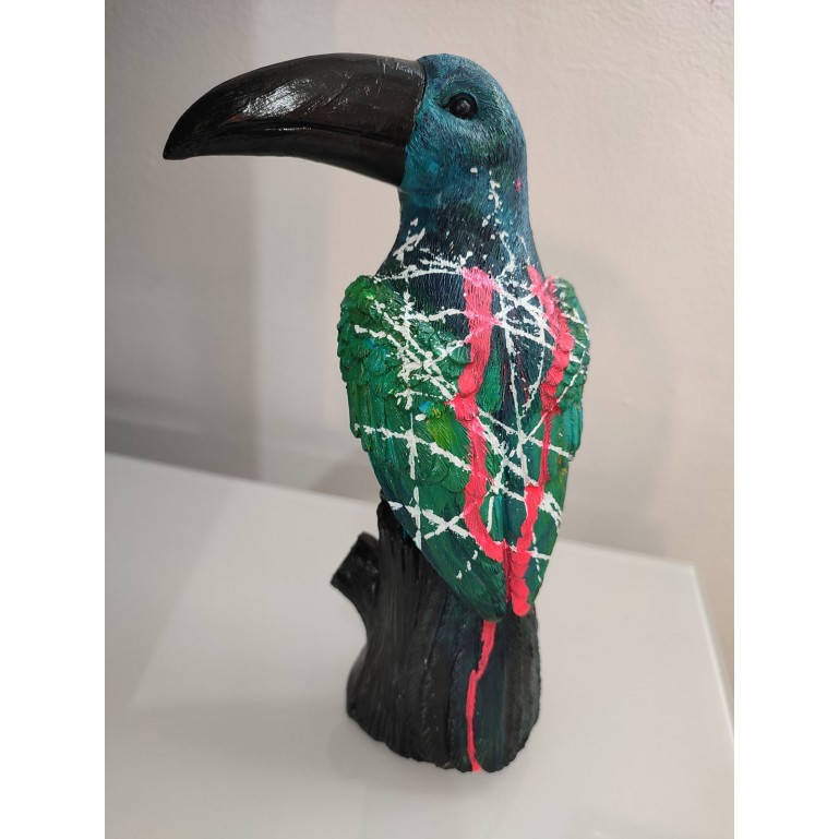 Sculpture contemporaine toucan
