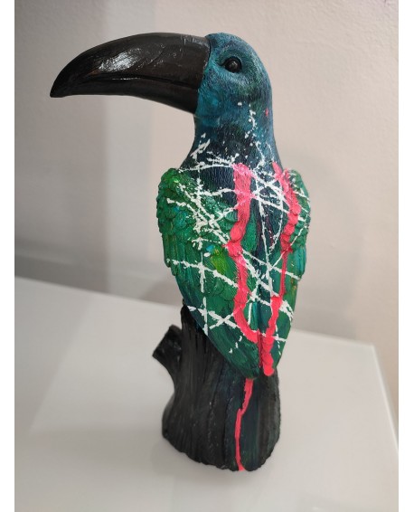 Sculpture contemporaine toucan