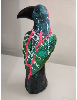 Sculpture contemporaine toucan