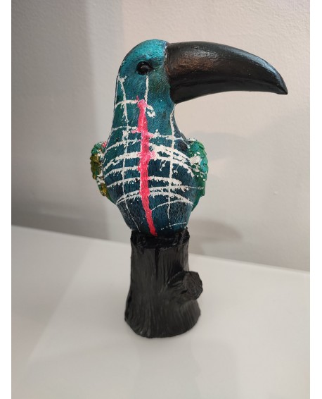 Sculpture contemporaine toucan