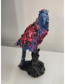 Sculpture contemporaine perroquet