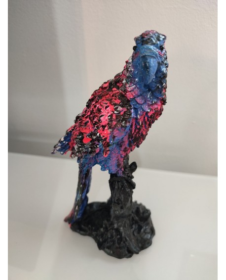 Sculpture contemporaine perroquet