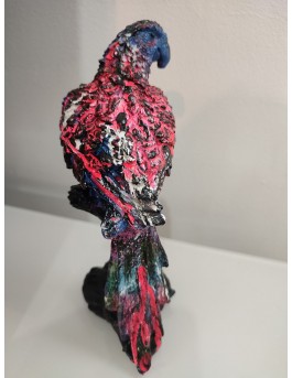 Sculpture contemporaine perroquet