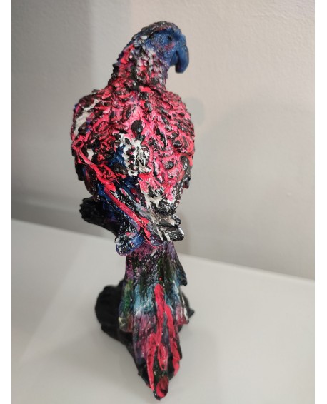 Sculpture contemporaine perroquet