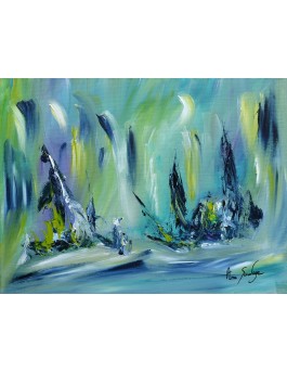 Nuit merveilleuse - tableau vert