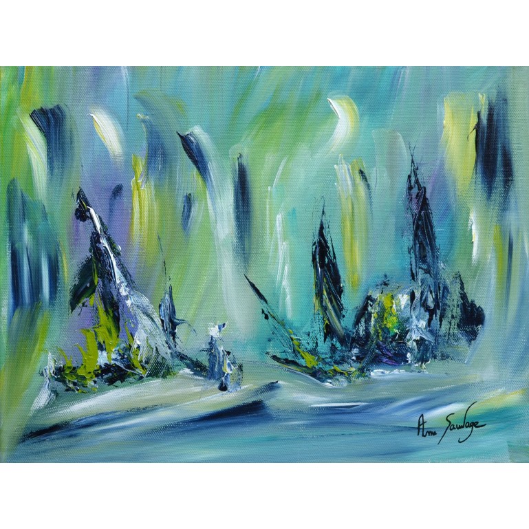 Nuit merveilleuse - tableau vert