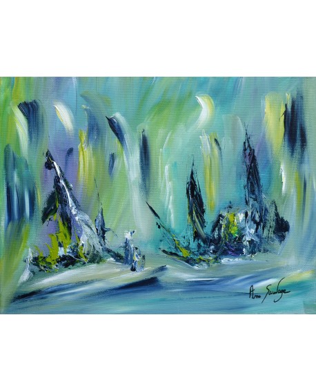 Nuit merveilleuse - tableau vert