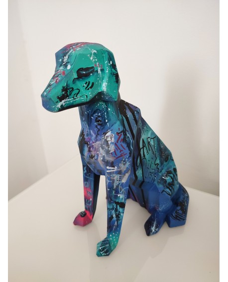 sculpture contemporaine chien