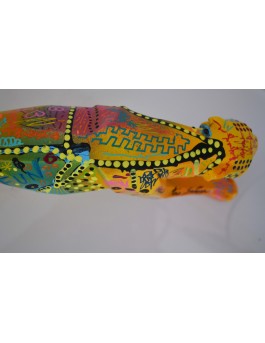 Sculpture de léopard pop art originale