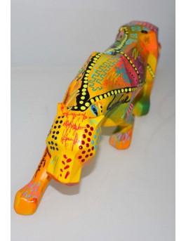 Sculpture de léopard pop art originale
