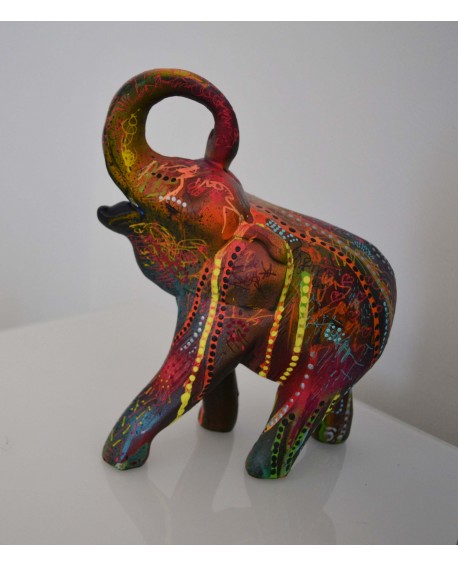 Fleurs d'éléphant - Sculpture statue éléphant moderne
