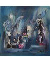 petit tableau abstrait bleu