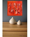 Tableau moderne rouge