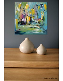 tableau moderne vert
