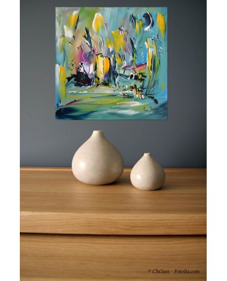 tableau moderne vert