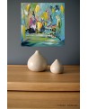 tableau moderne vert