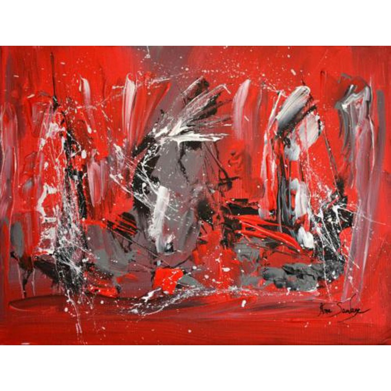 tableau rouge et noir