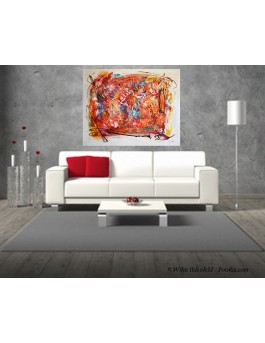 grand tableau abstrait contemporain