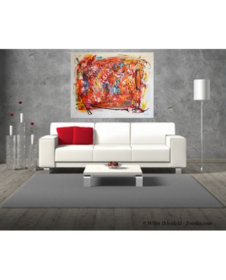 grand tableau abstrait contemporain