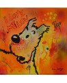 tableau Milou le chien de Tintin