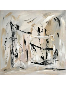Tableau gris Haut perché