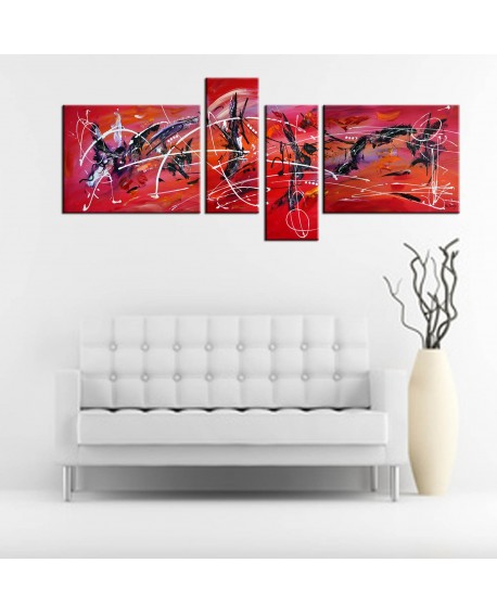 tableau quadriptyque moderne