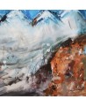 tableau moderne montagnes