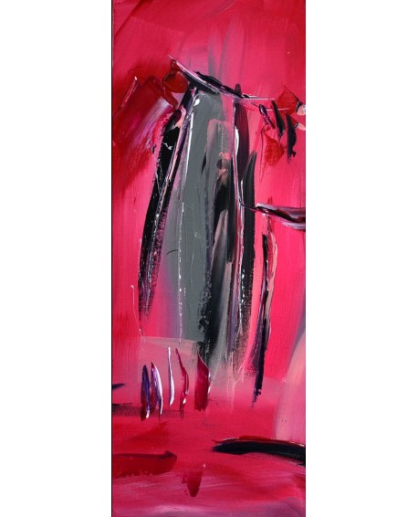 tableau quadriptyque rouge rose violet