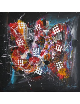 Le jeu de l'univers - tableau abstrait design