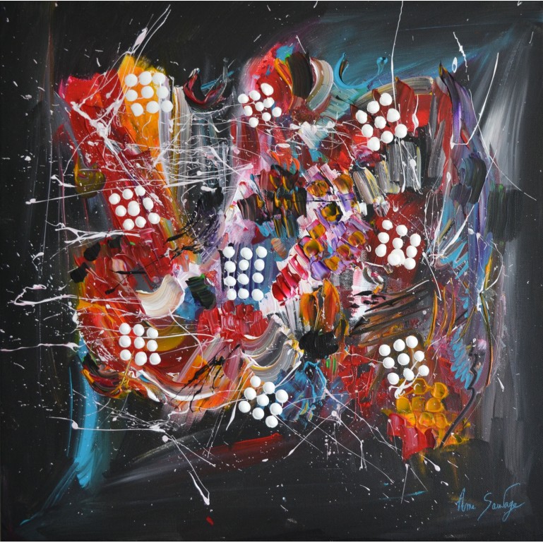 Le jeu de l'univers - tableau abstrait design